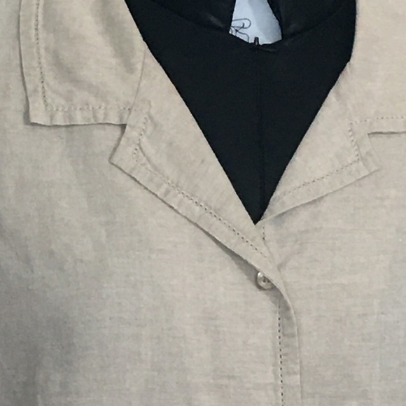 VENEZIA Linen Short sleeved Blouse - Picture 3 of 5